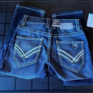 Men's Buckle Black Jeans